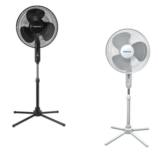 Impress Easy-Assemble 3-Speed 16-Inch Stand Floor Fan