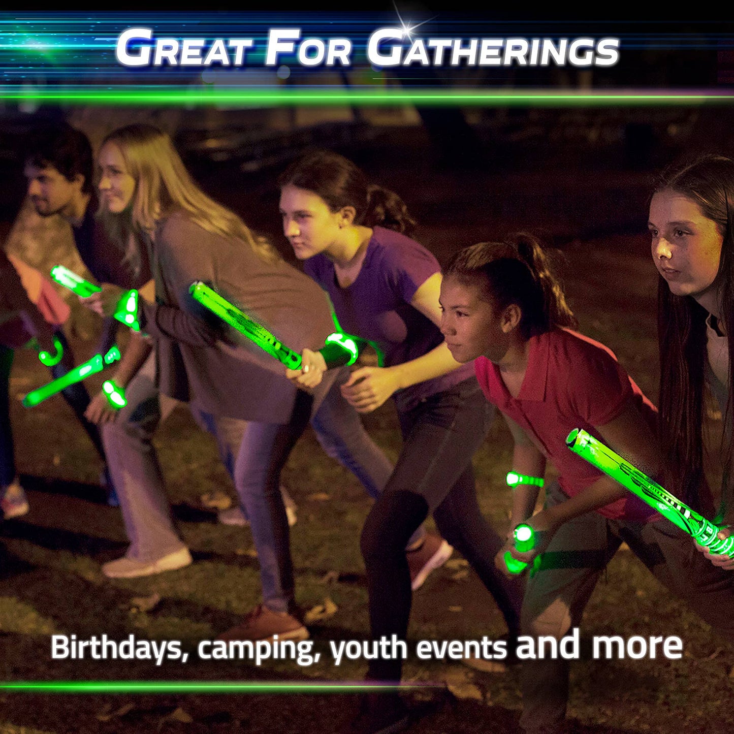 Glow Battle Family Pack - A Glow in the Dark Group Game
