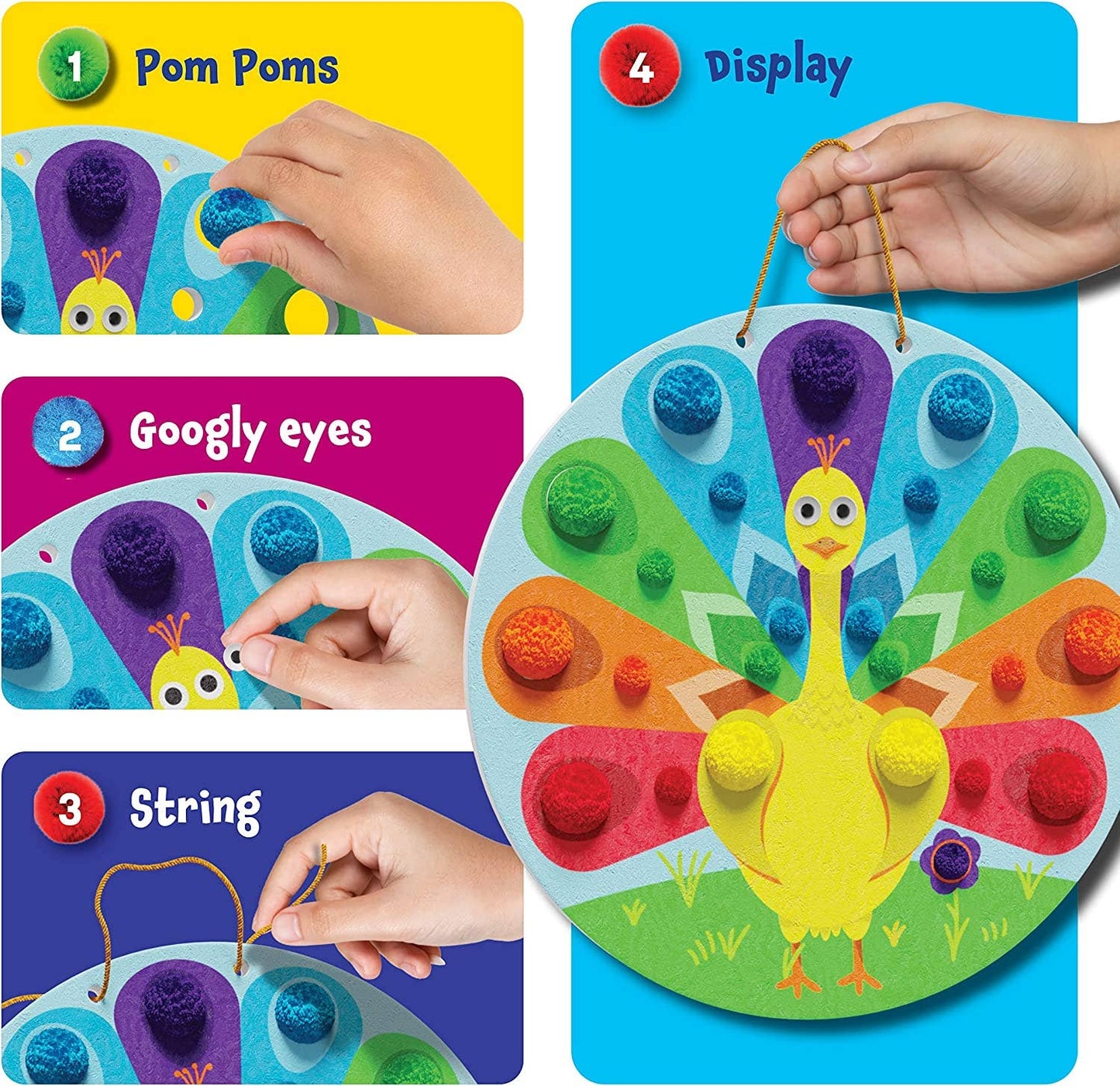 Pom Pom Arts & Crafts Kit for Toddlers