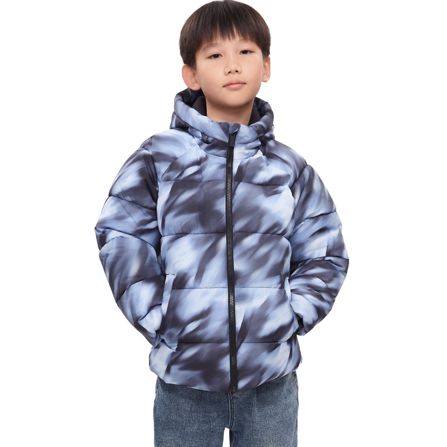 Boys' Ripstop Winter Coat Kids' Fleece Lined Jacket