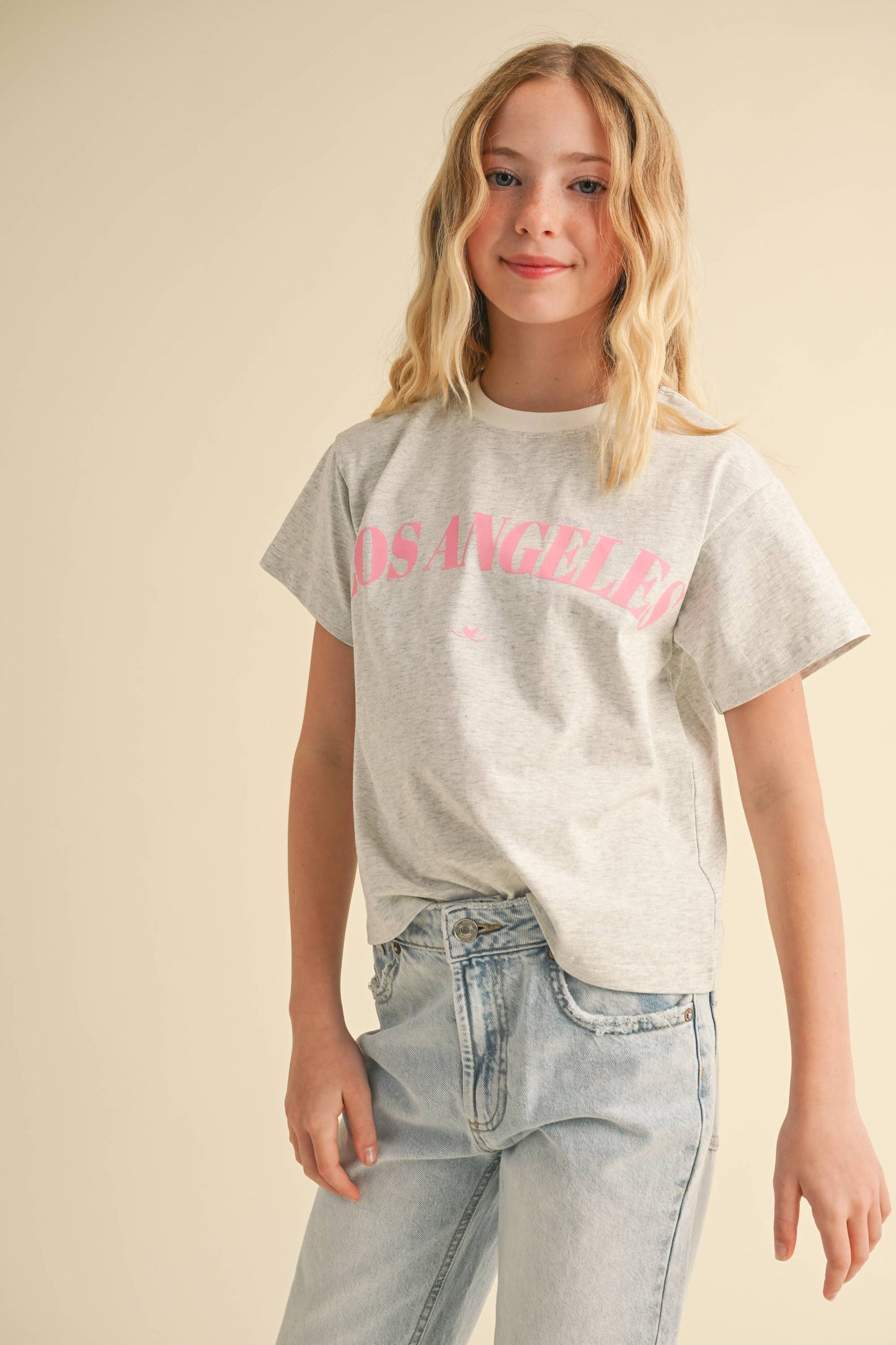TWEEN GIRLS KIDS BOXY SCREEN TOP  (7-14)