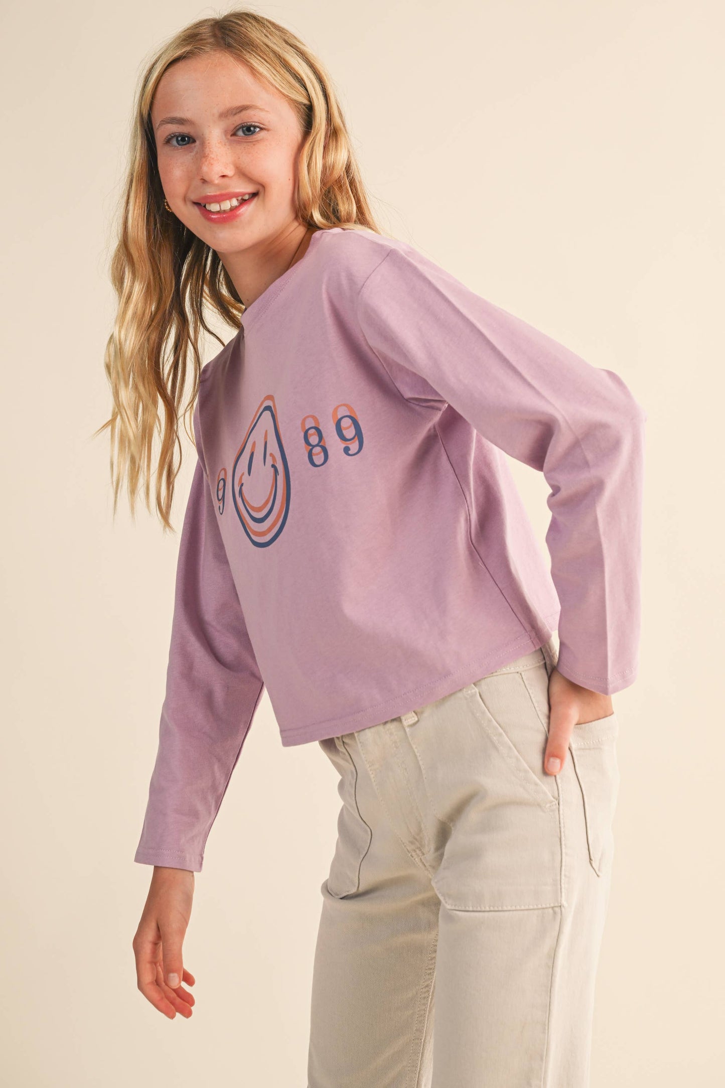 TWEEN KIDS GIRLS CROPPED BOXY TEE  (7-14)