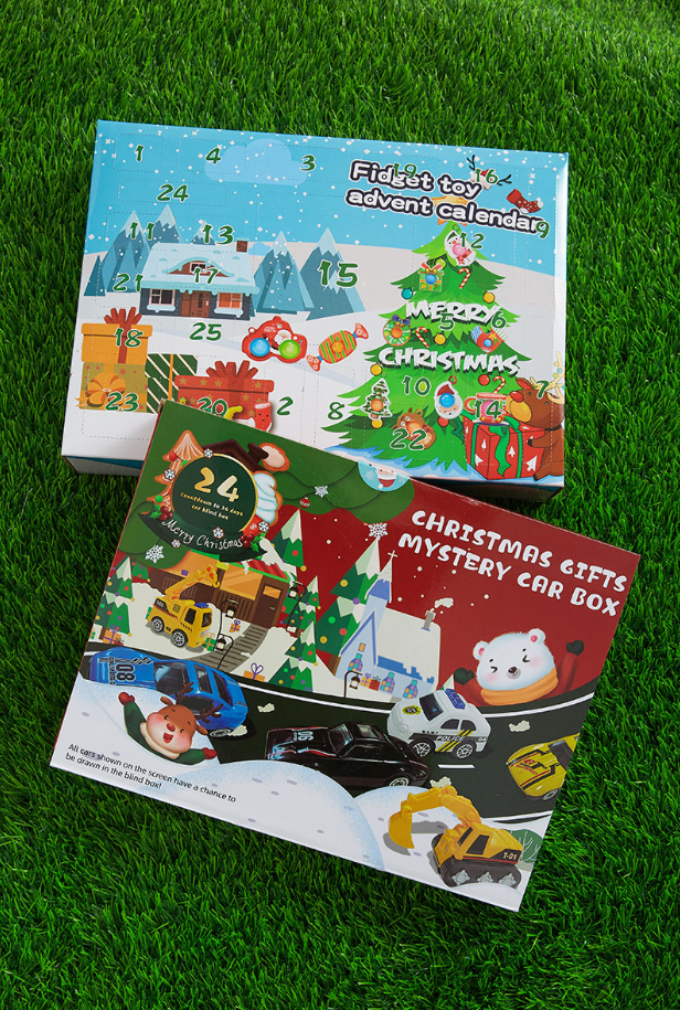 (CARS)25 DAYS UNTIL CHRISTMAS CALENDER FIDGET TOY.