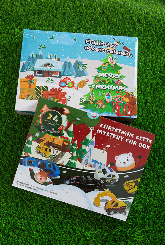 (CARS)25 DAYS UNTIL CHRISTMAS CALENDER FIDGET TOY.