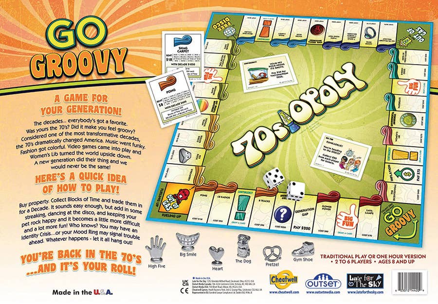 70s-Opoly Board Game, by Late for the Sky