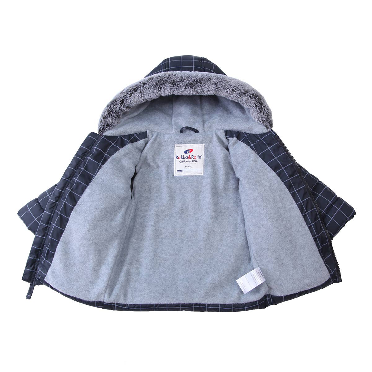 Baby Toddler Boys' Fleece Lined Puffer Jacket