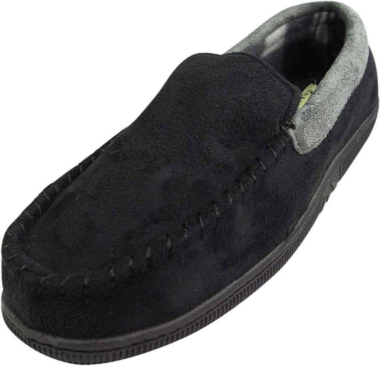 Norty Mens Moccasin Slip On Loafer Slipper Indoor/Outdoor So