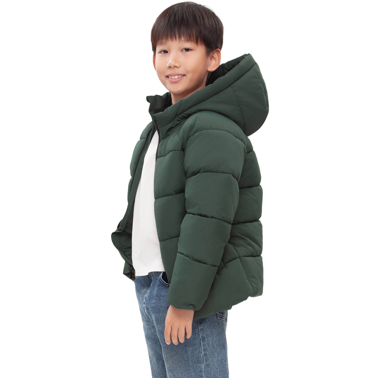 Boys' Ripstop Winter Coat Kids' Fleece Lined Jacket