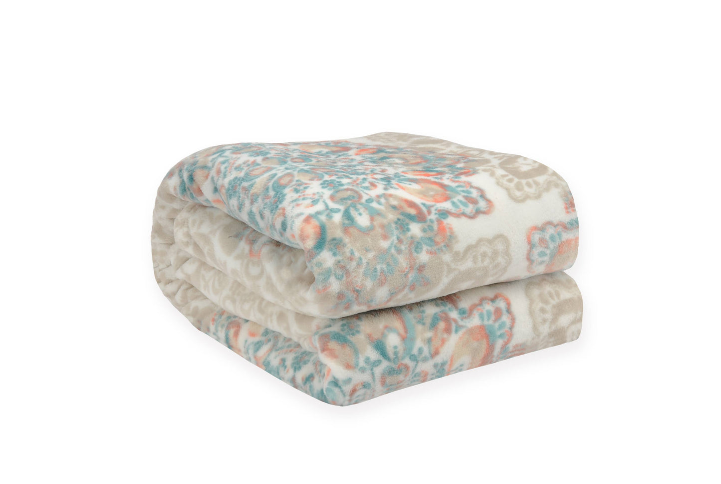 Kathy Ireland Floral Flannel Fleece Plush Throw Blanket