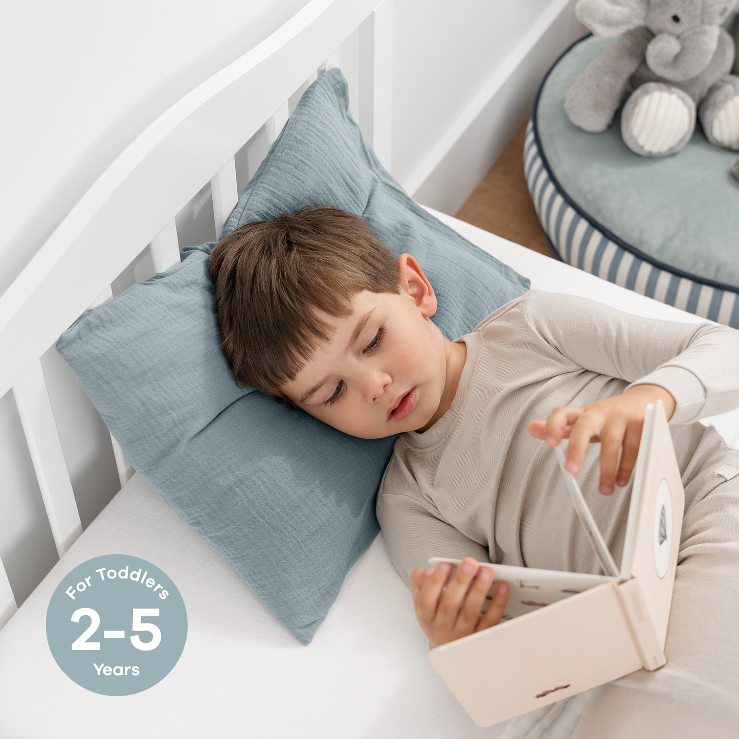 Toddler Pillow, Breathable Kids Travel Pillow by Comfy Cubs