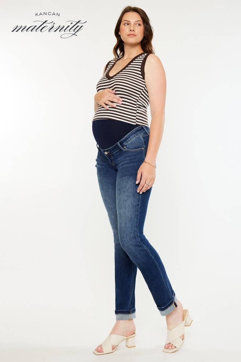 OPEN PACK MATERNITY FULL BAND STRAIGHT-KC4504D
