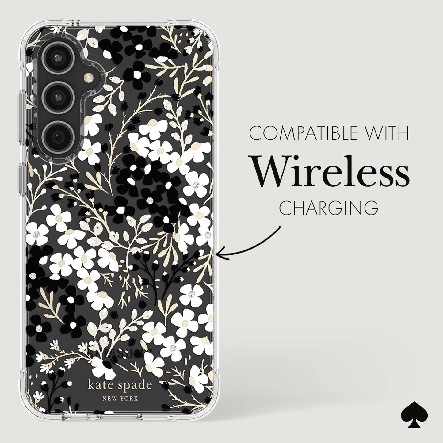 Kate spade new york Samsung Galaxy S23 FE Black and White