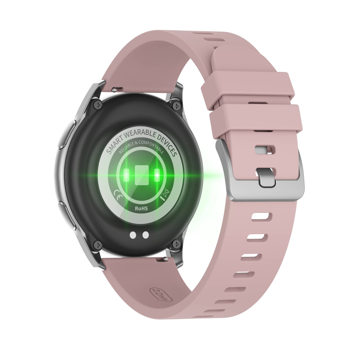Smart Sport pink silicon watch work w/ Android & Apple phone