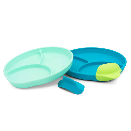 321 Grow Silicone Easy Scoop & Hold Plate Set