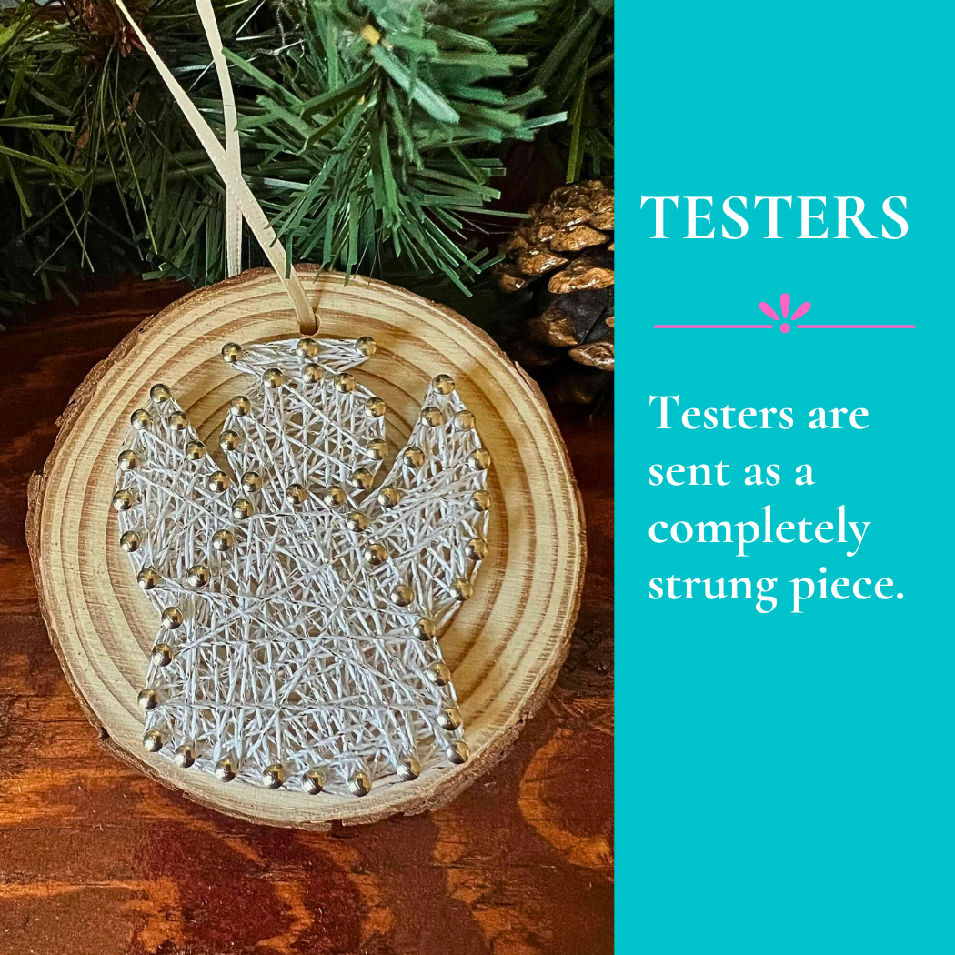 Angel String Art Ornament Kit: DIY Christmas Craft