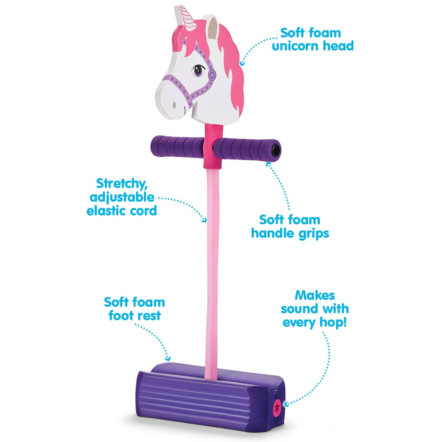Kidoozie Foam Unicorn Pogo Jumper, Indoor/Outdoor Play