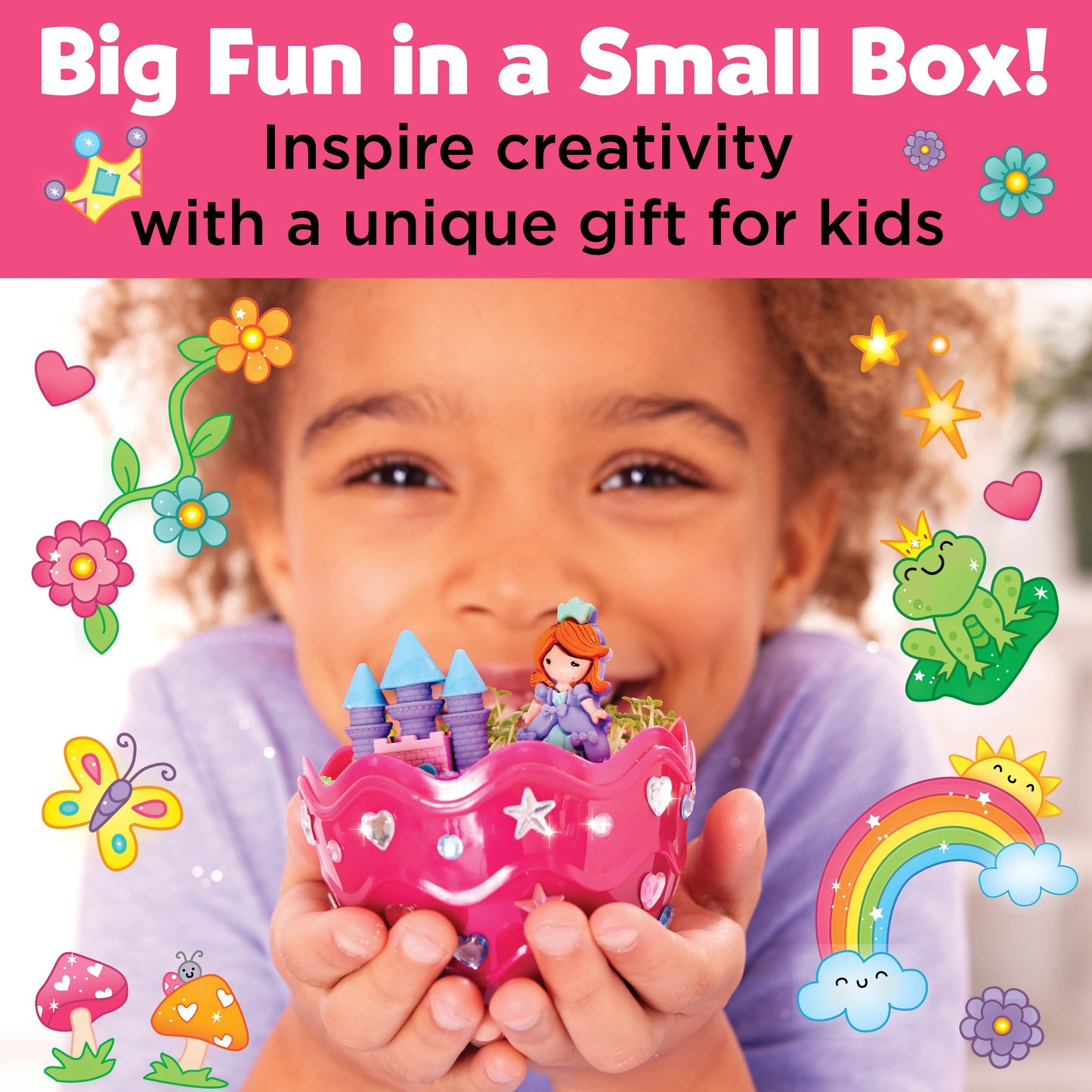 Grow a Mini Garden - Princess - DIY Craft Kit for Kids