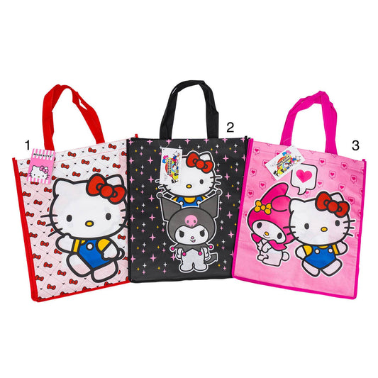HELLO KITTY AND FRIENDS REUSABLE TOTE BAGS, 86329