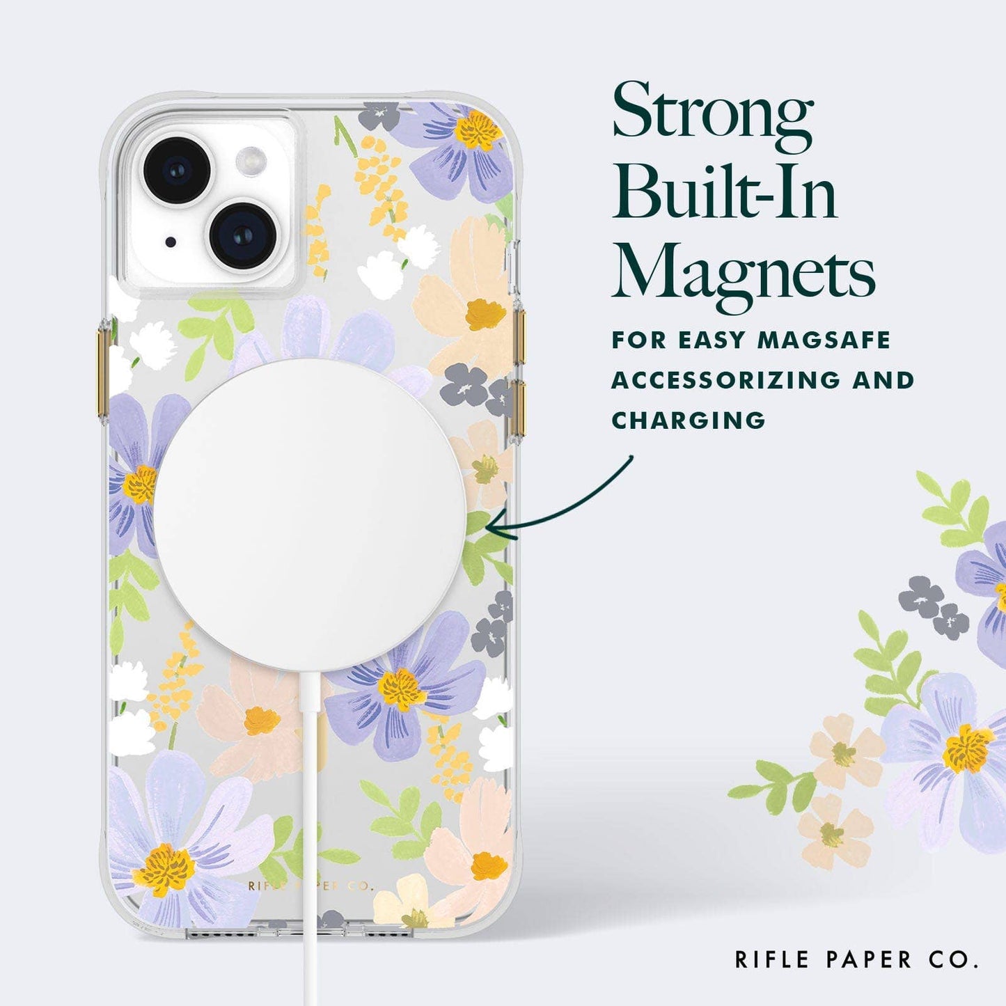 Rifle Paper Co. Pastel Marguerite MagSafe - iPhone 15 Plus