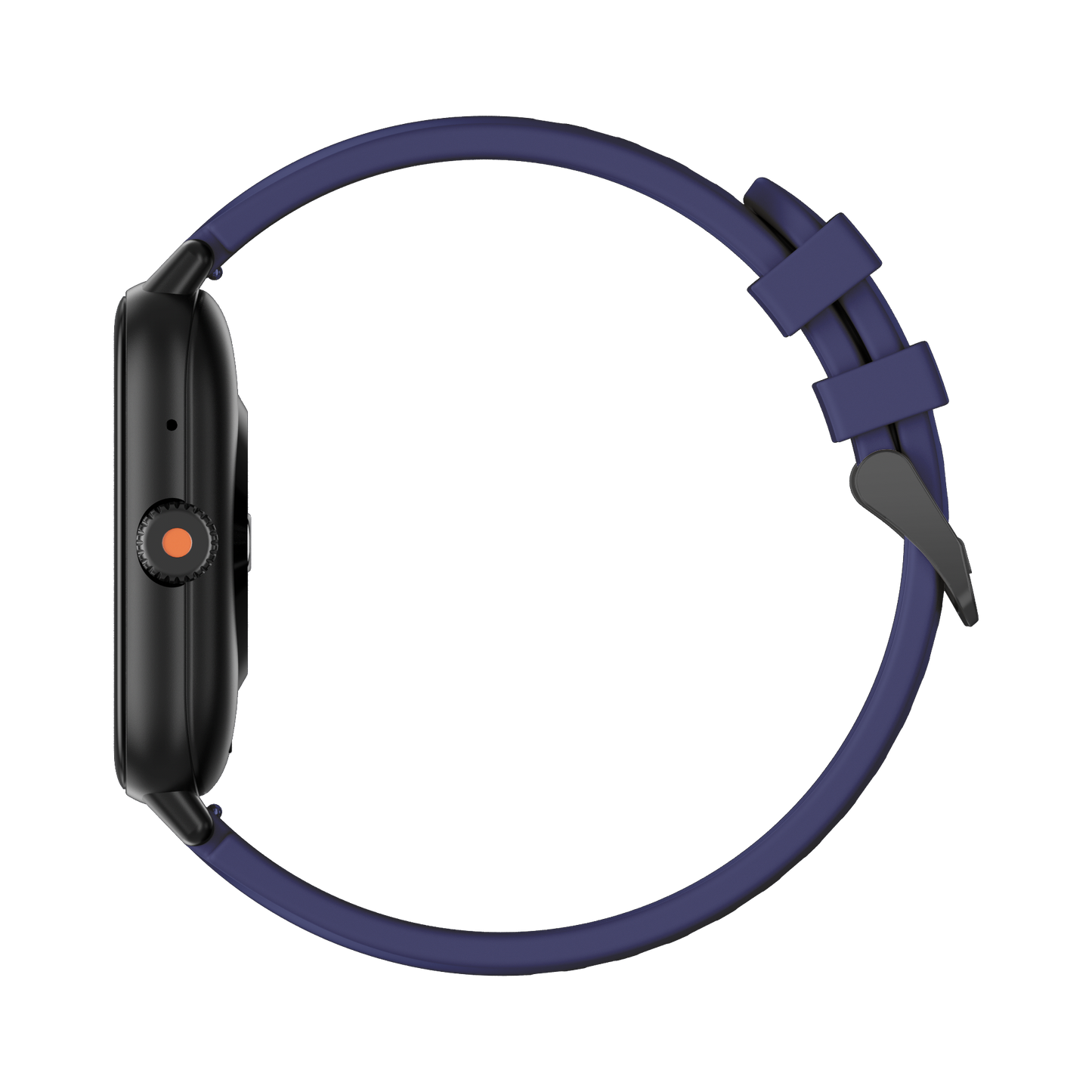 Smart Rectangle blue silicon watch works w/Android & Apple