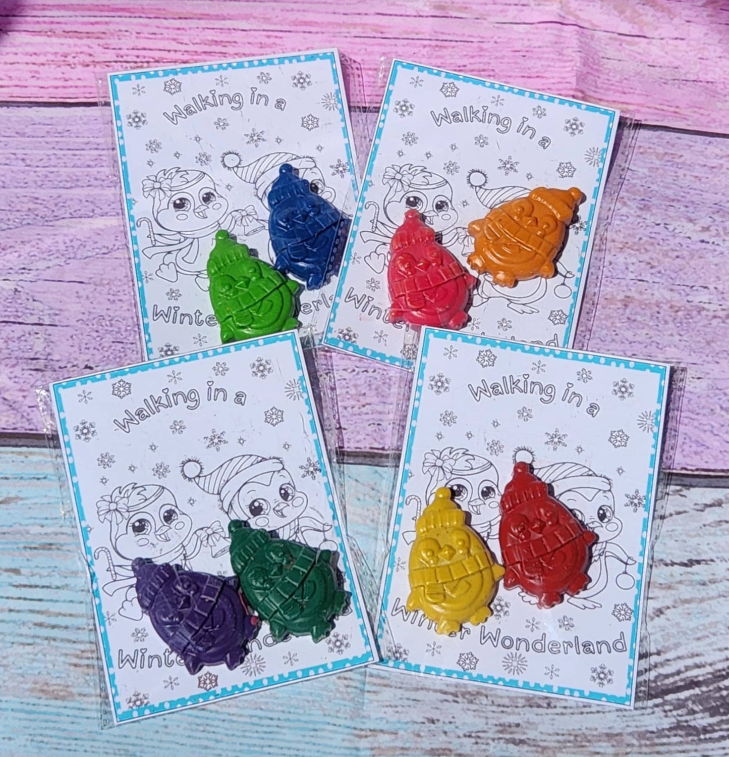 Penguin Crayon and Coloring Kit – Christmas Party Favors