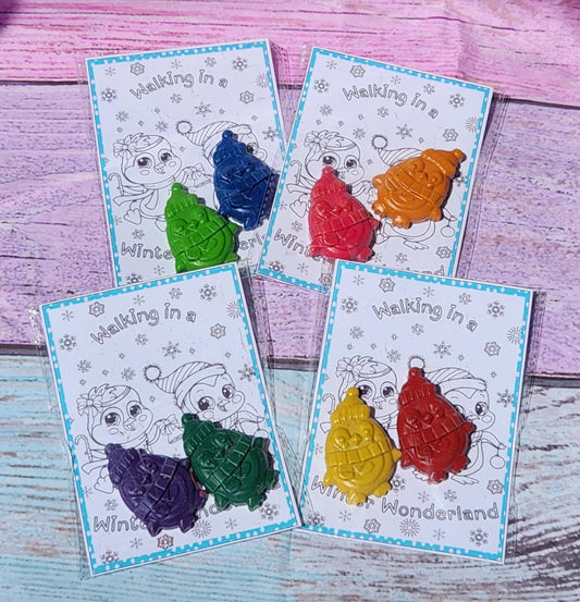 Penguin Crayon and Coloring Kit – Christmas Party Favors