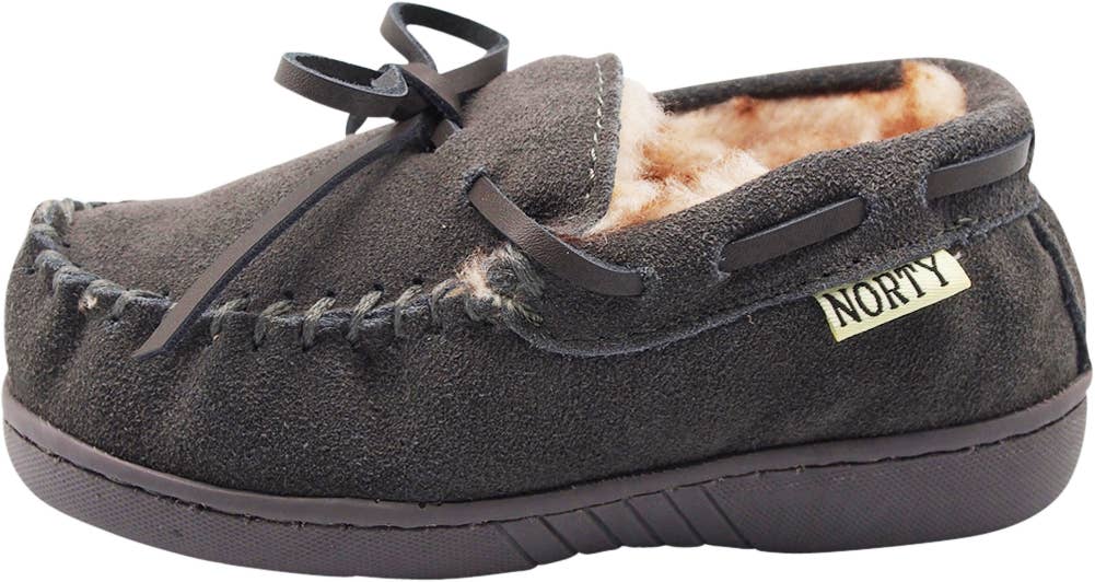 Norty Little and Big Kids Boys Girls Unisex Suede Leather Mo