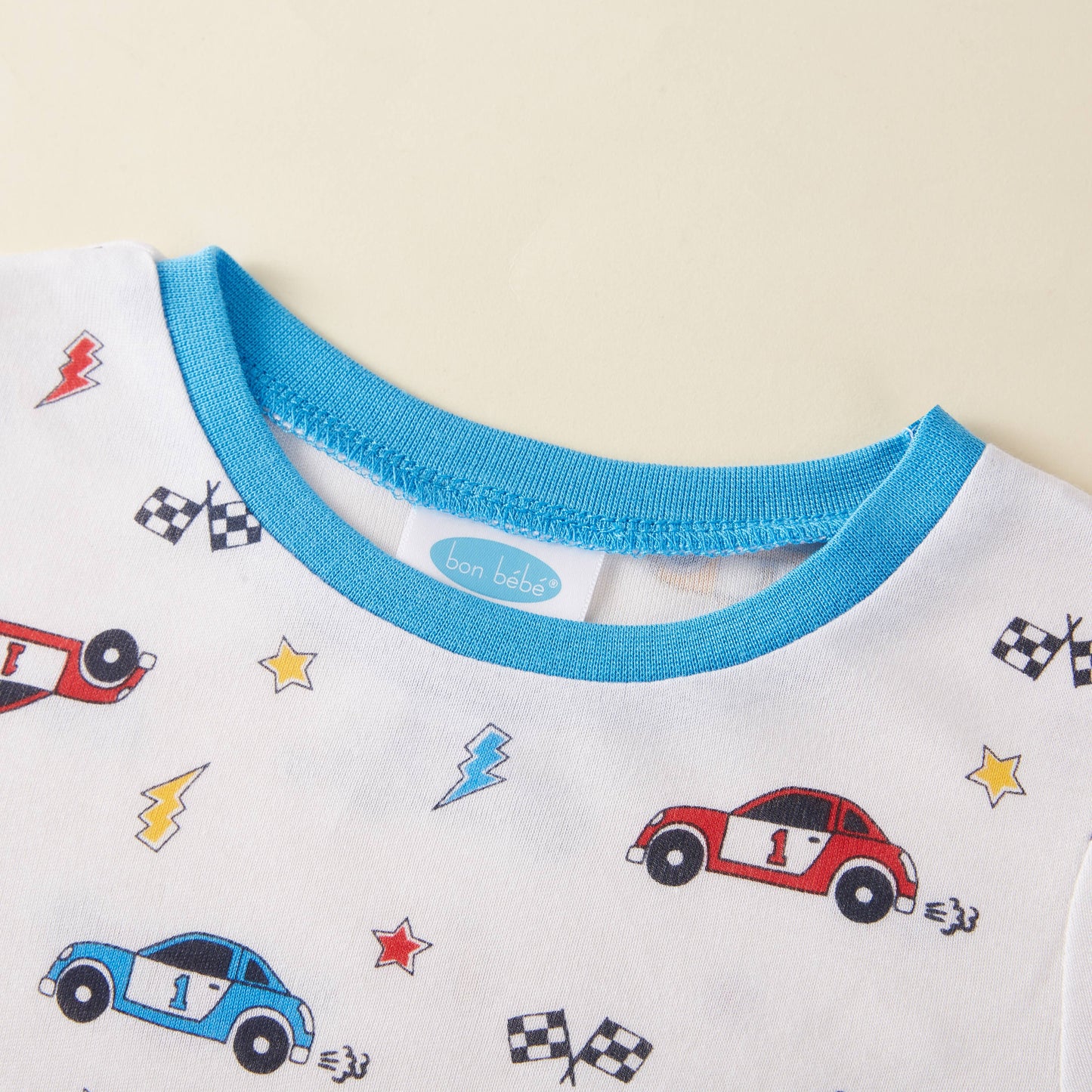 95% Viscose from Bamboo Racing Cars Kids Pajama Pants Set