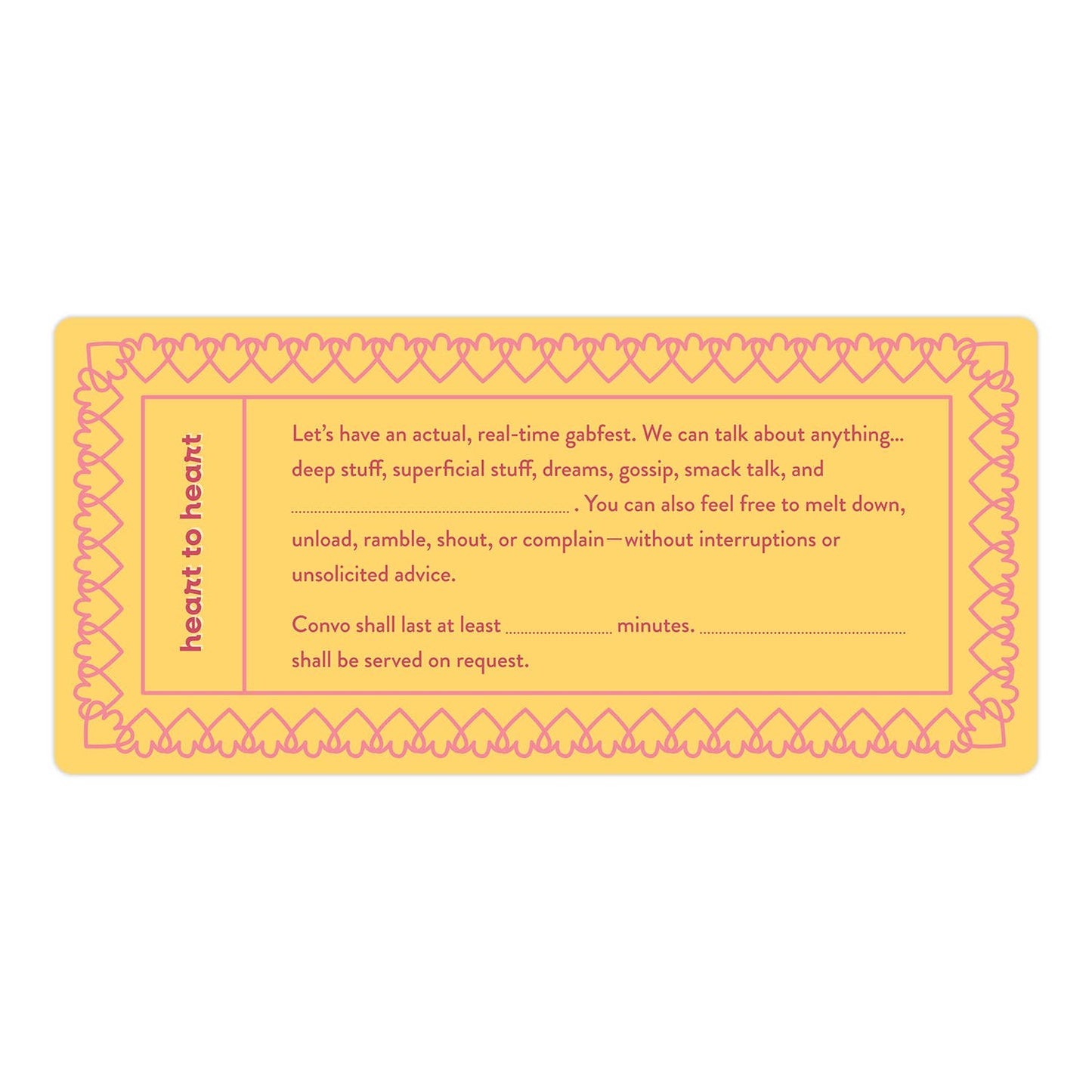 Fill in the Love® Bestie Vouchers