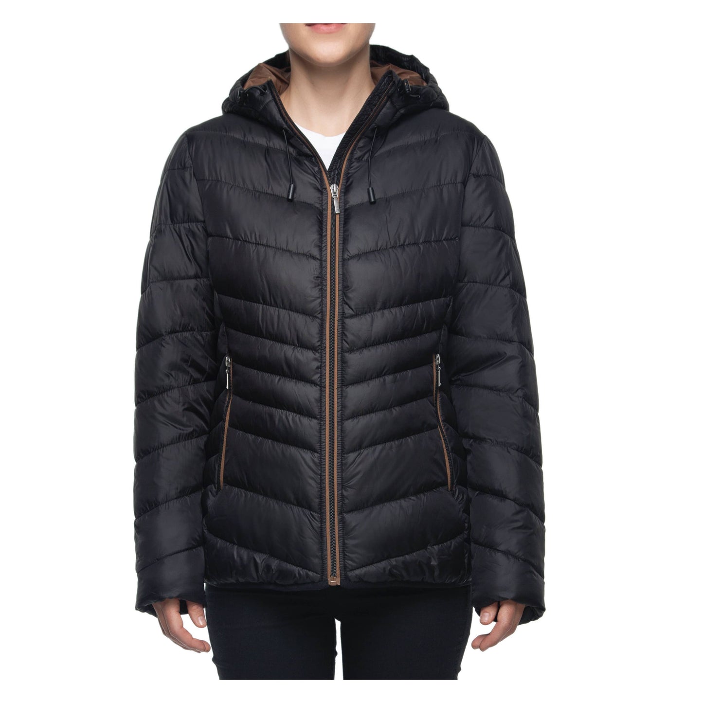 Women's Light Curvy Fit Puffer Jacket Coat