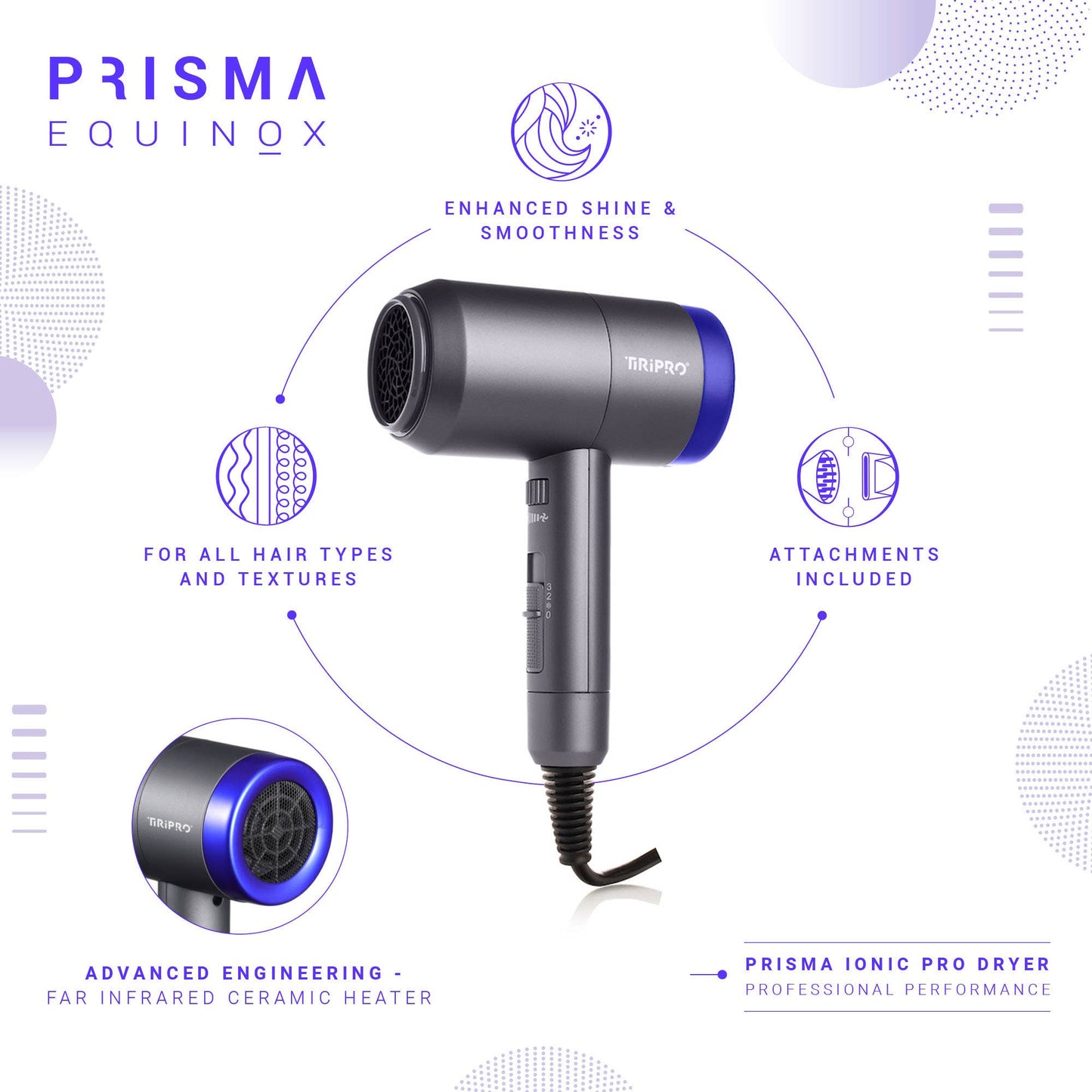 Prisma Pro Dryer with Adjustable Airflow Technology