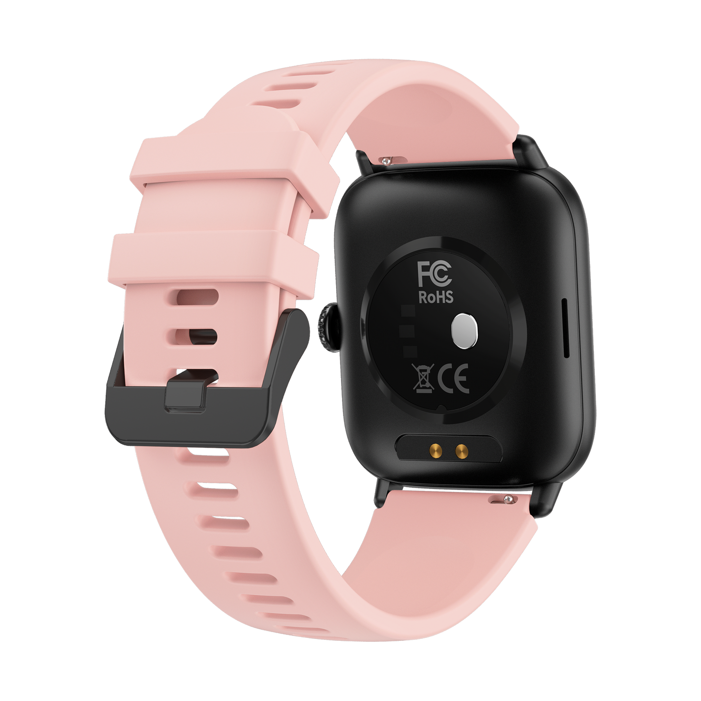 Smart Rectangle Pink silicon watch works w/Android & Apple