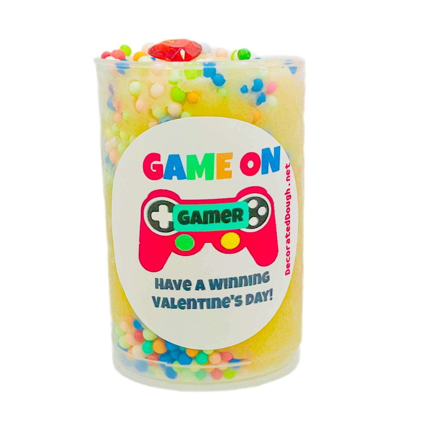 Valentine's Play Dough Push Pops