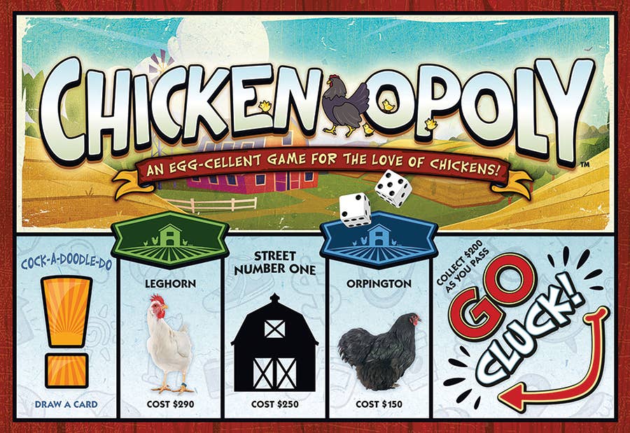 Chicken-Opoly Board Game, by Late for the Sky