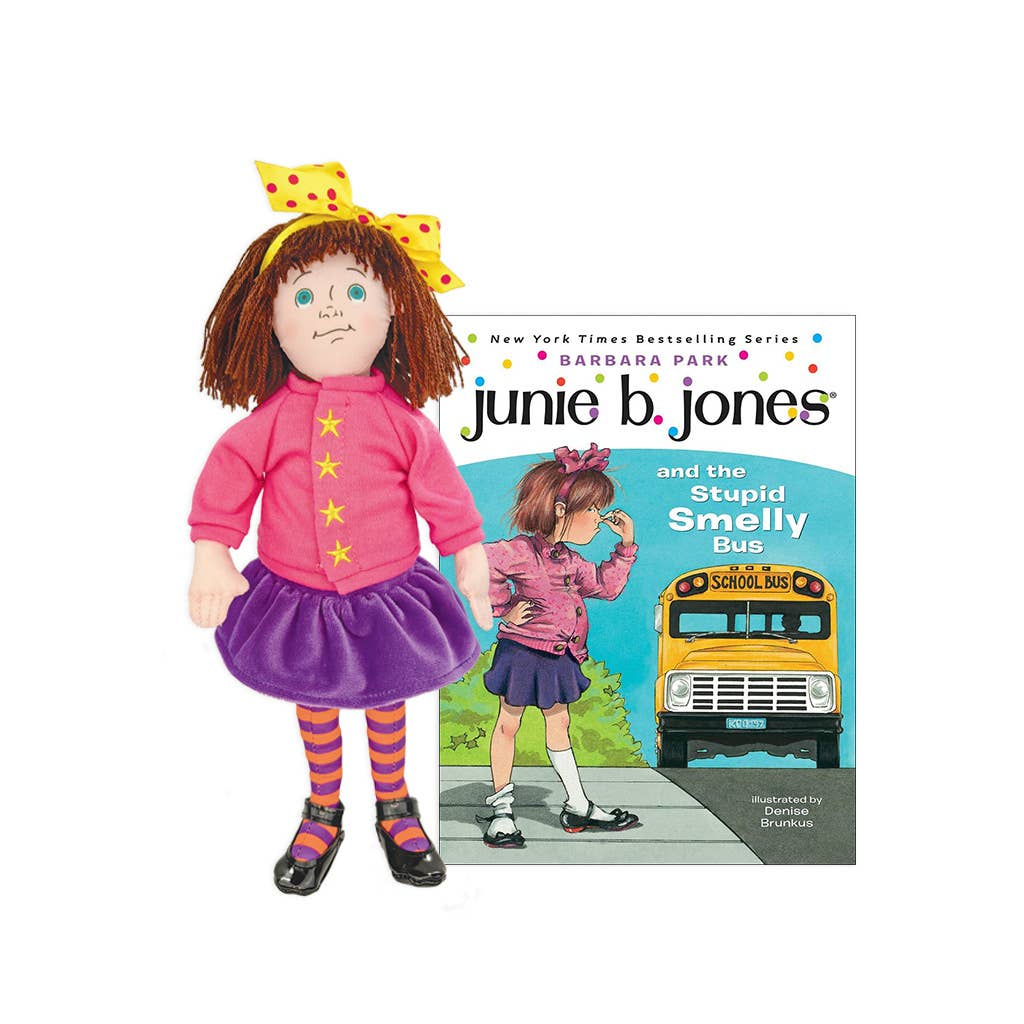 Junie B. Jones Doll with paperback book