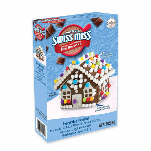 SwissMiss Mini Chocolate Cookie "gingerbread" House Kit