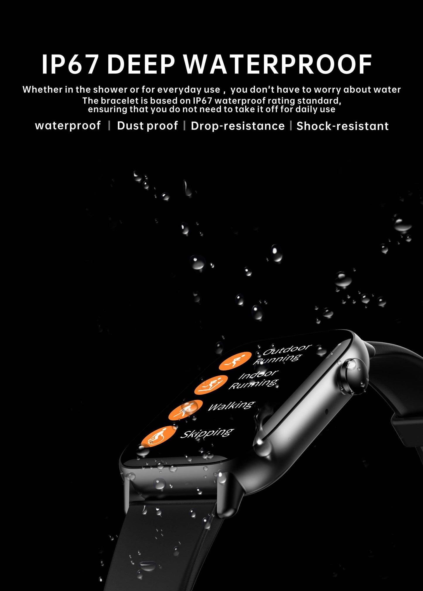 Smart Rectangle grey silicon watch works w/ Android & Apple