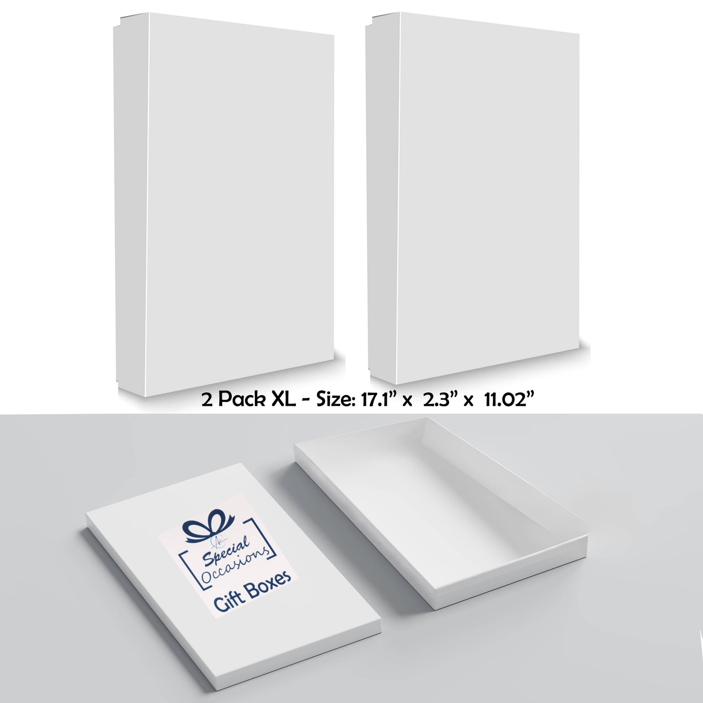 White Gift Boxes Set – Medium, Large, X-Large & Jumbo