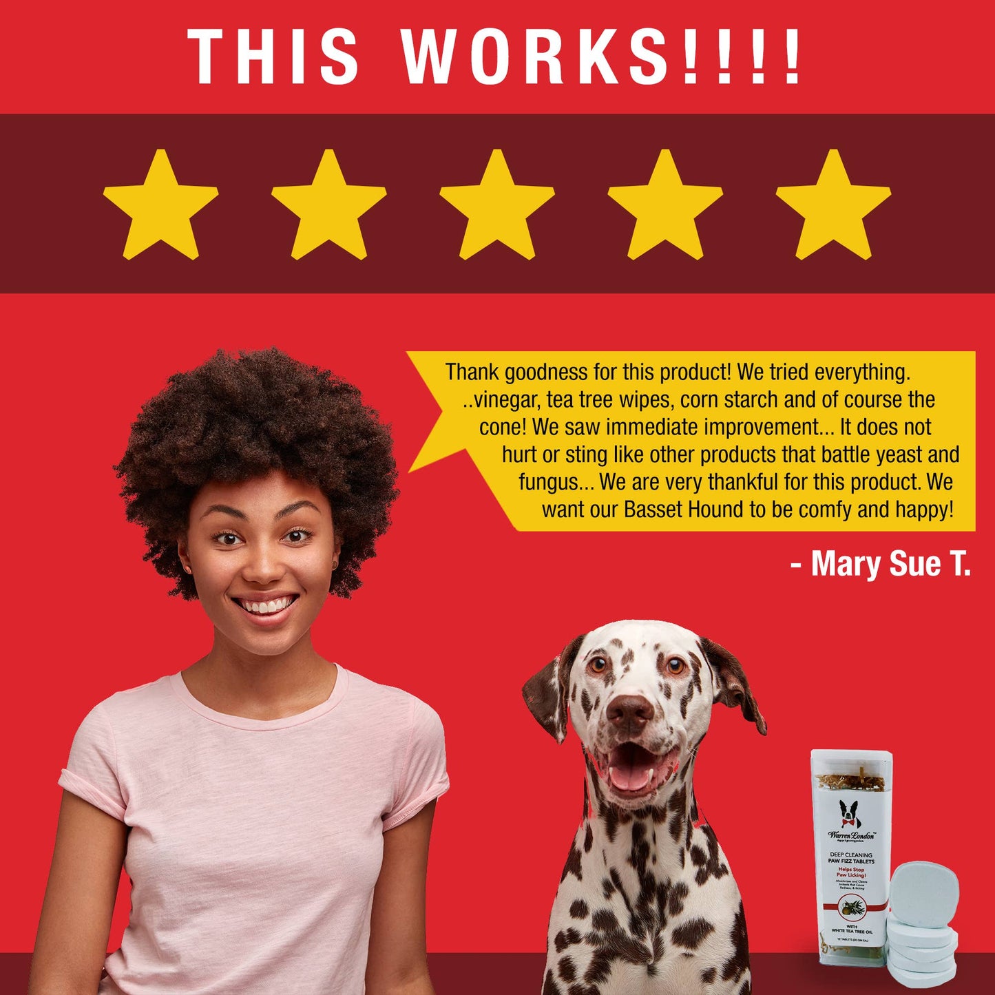 Deep Cleaning Paw Fizz Soak