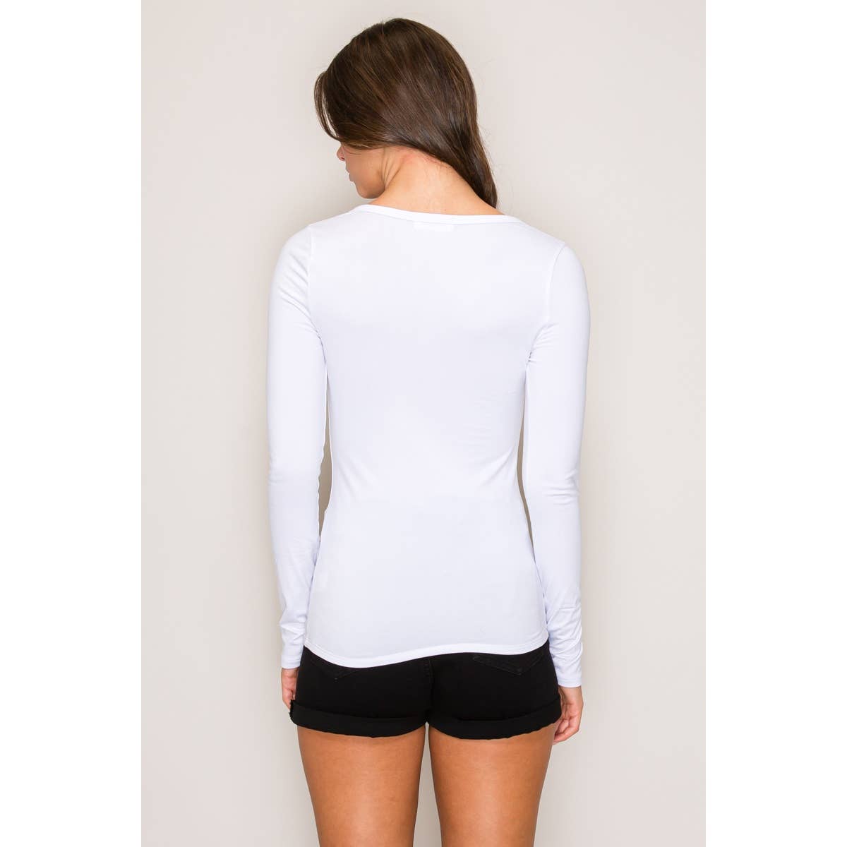 V-Neck Long Sleeve Henley