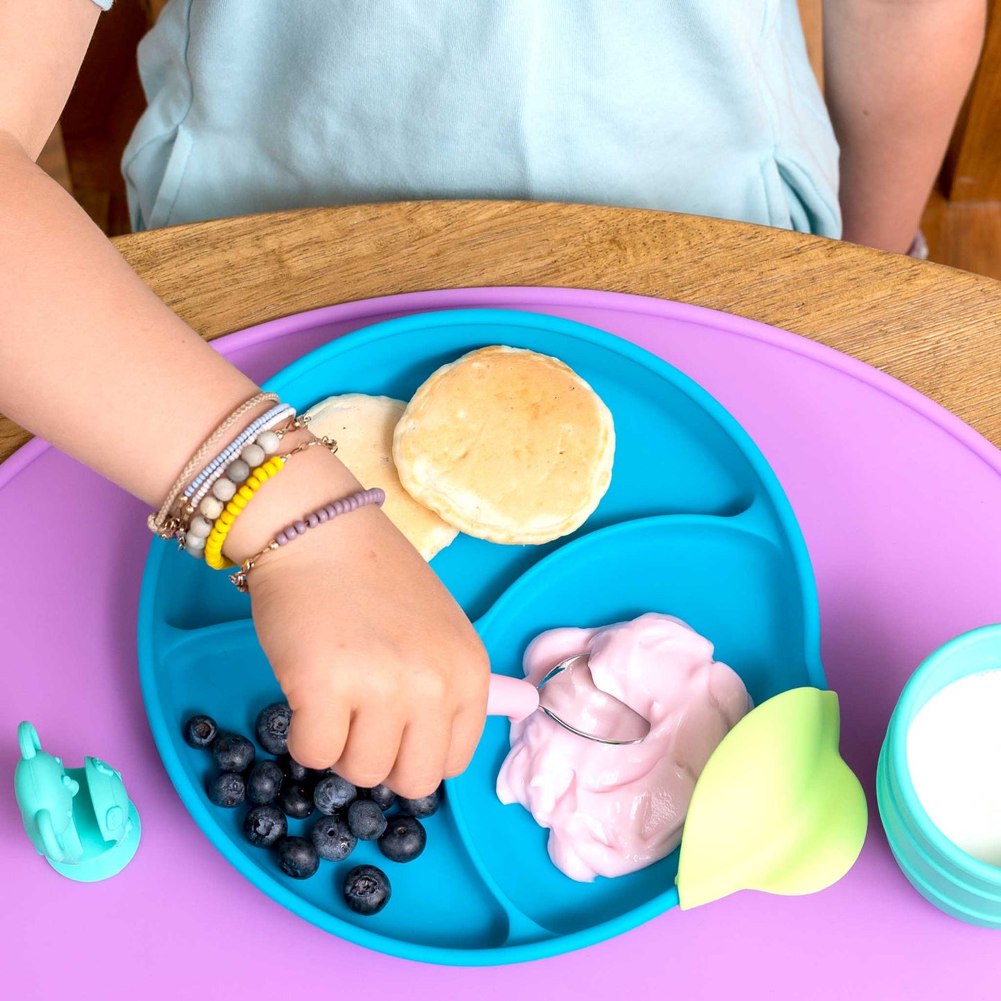 321 Grow Silicone Easy Scoop & Hold Plate Set
