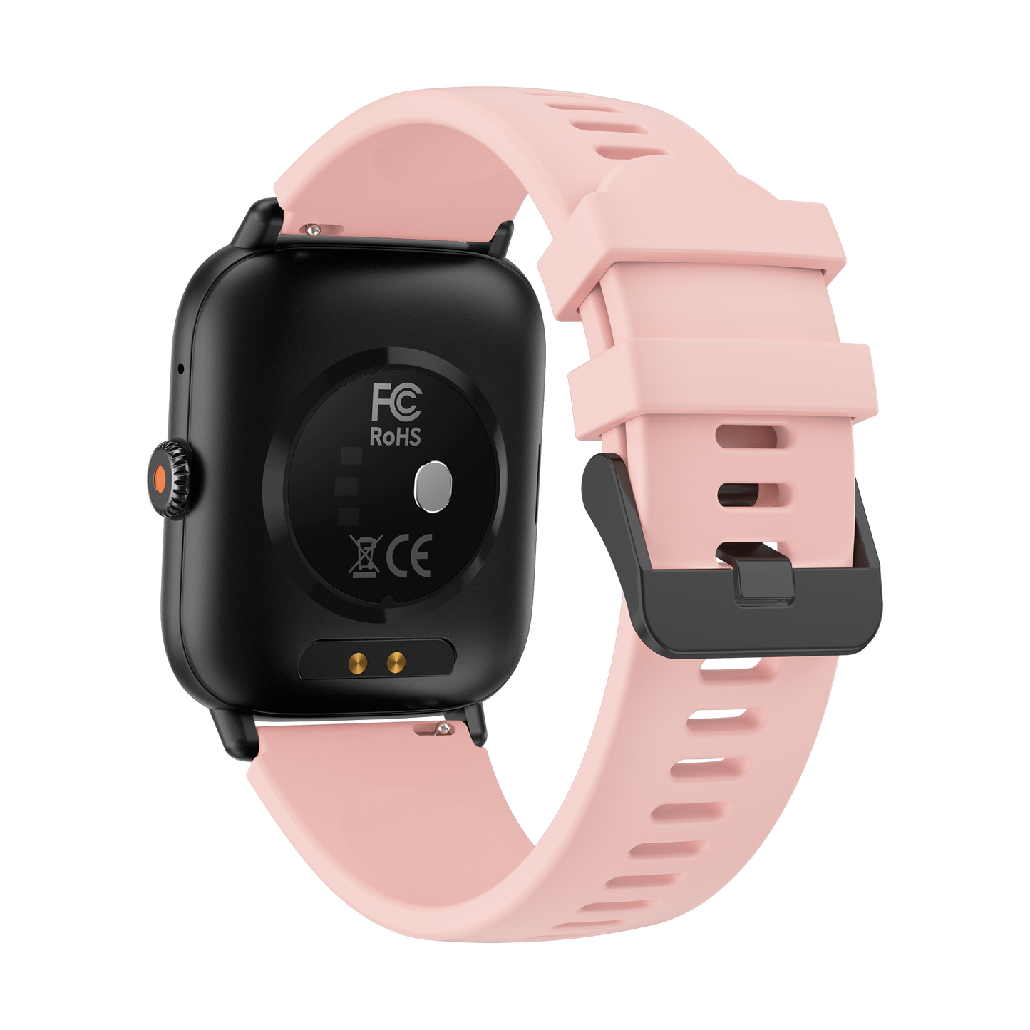 Smart Rectangle Pink silicon watch works w/Android & Apple