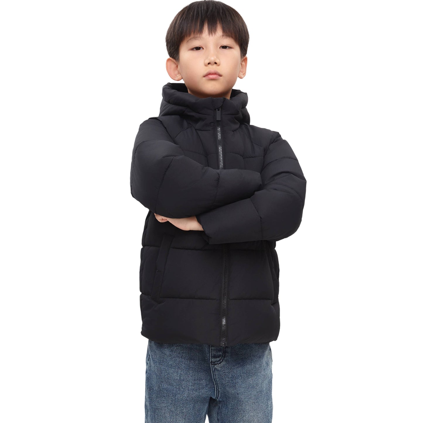 Boys' Ripstop Winter Coat Kids' Fleece Lined Jacket