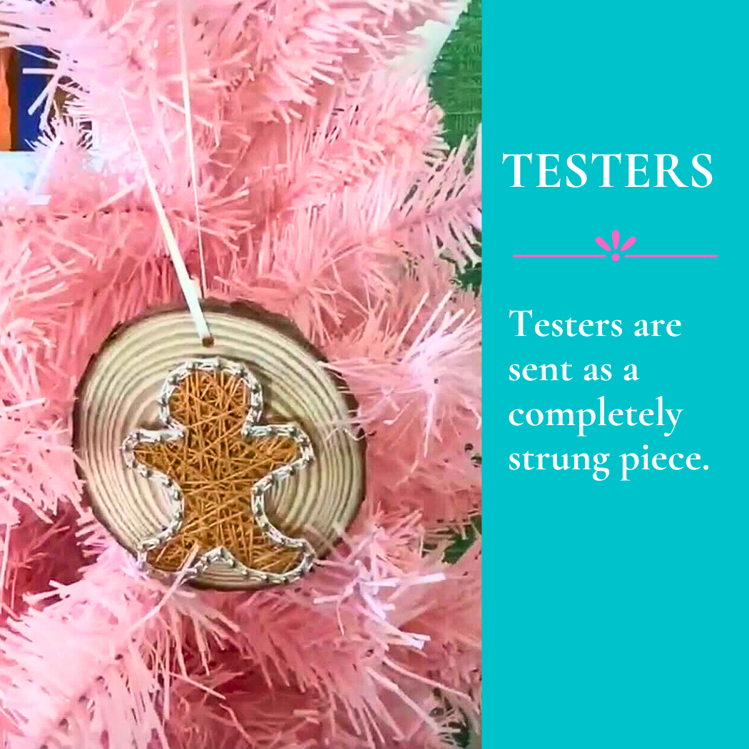 Gingerbread String Art Ornament Kit: DIY Christmas Craft