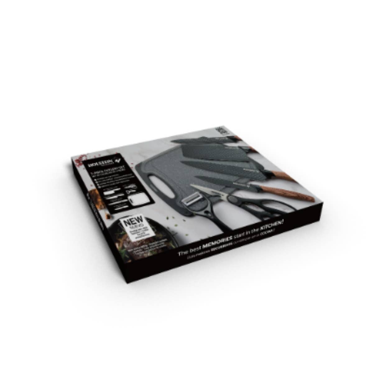 7 PIECE CUTTING BOARD & KNIFE SET
