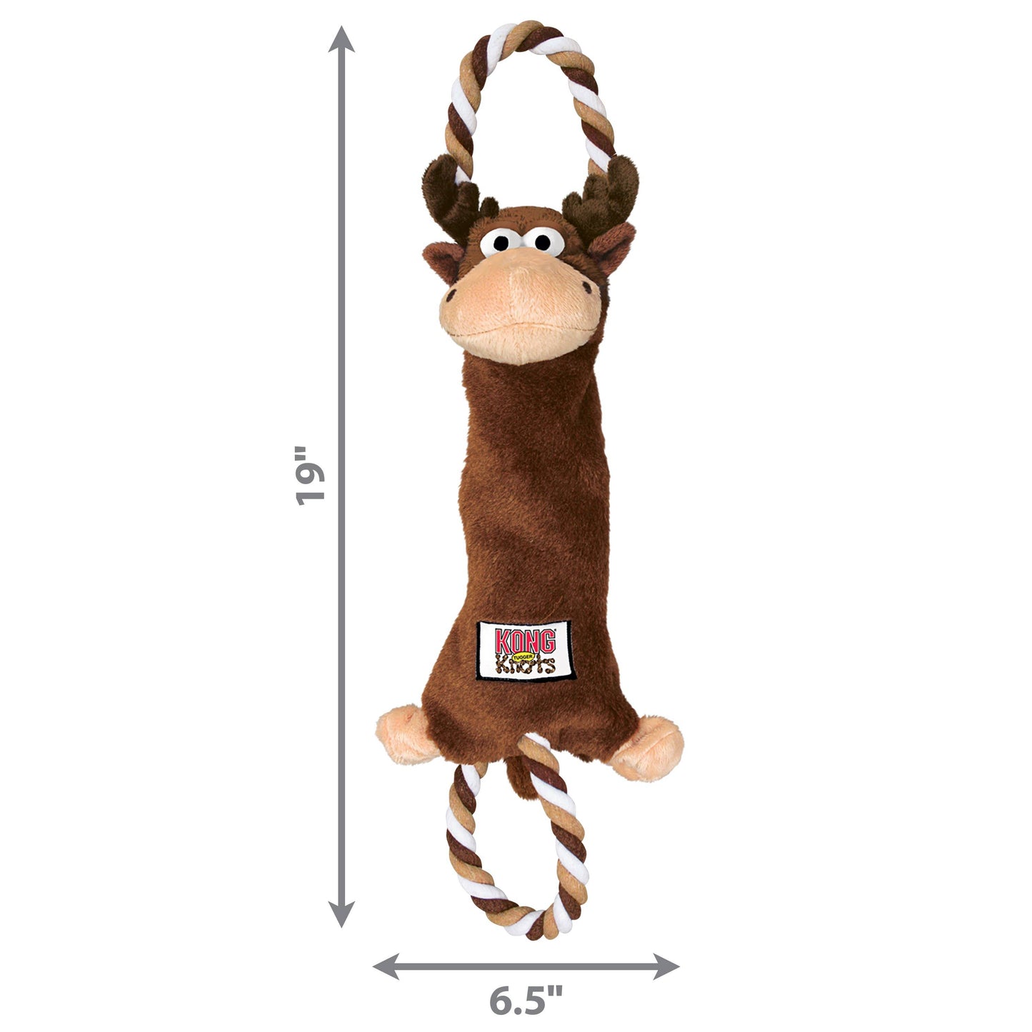 KONG® Tugger Knots Moose Dog Rope Toy Medium/Large
