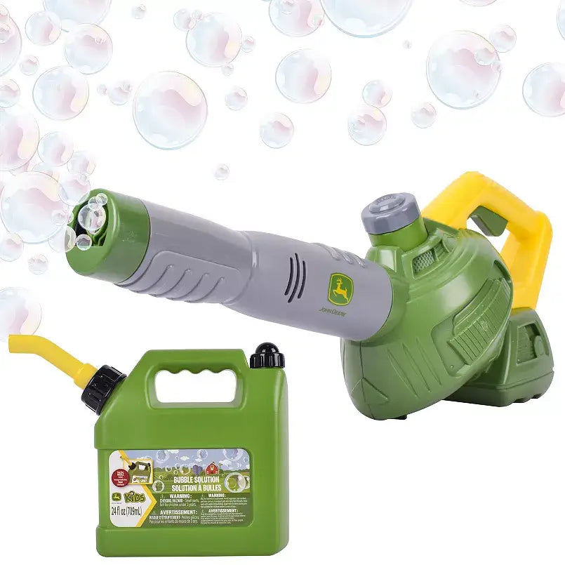 John Deere Bubble Leaf Blower Toy Playset for Kids
