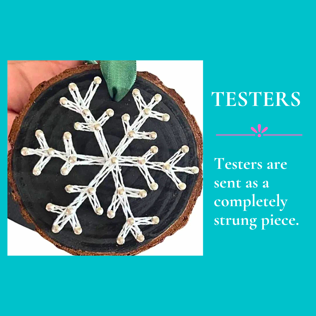 Snowflake String Art Ornament Kit: DIY Christmas Craft