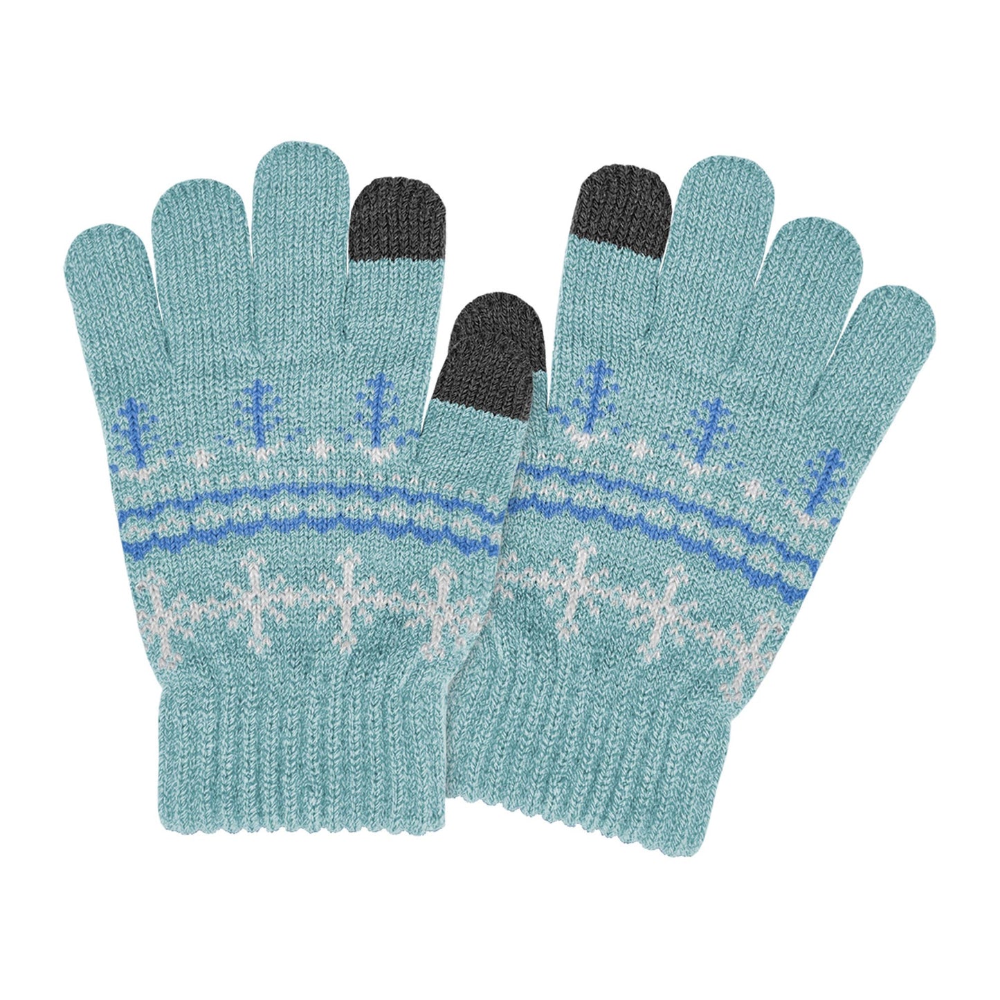 Girls Snowflake Touchscreen Stretch Glove - 35112