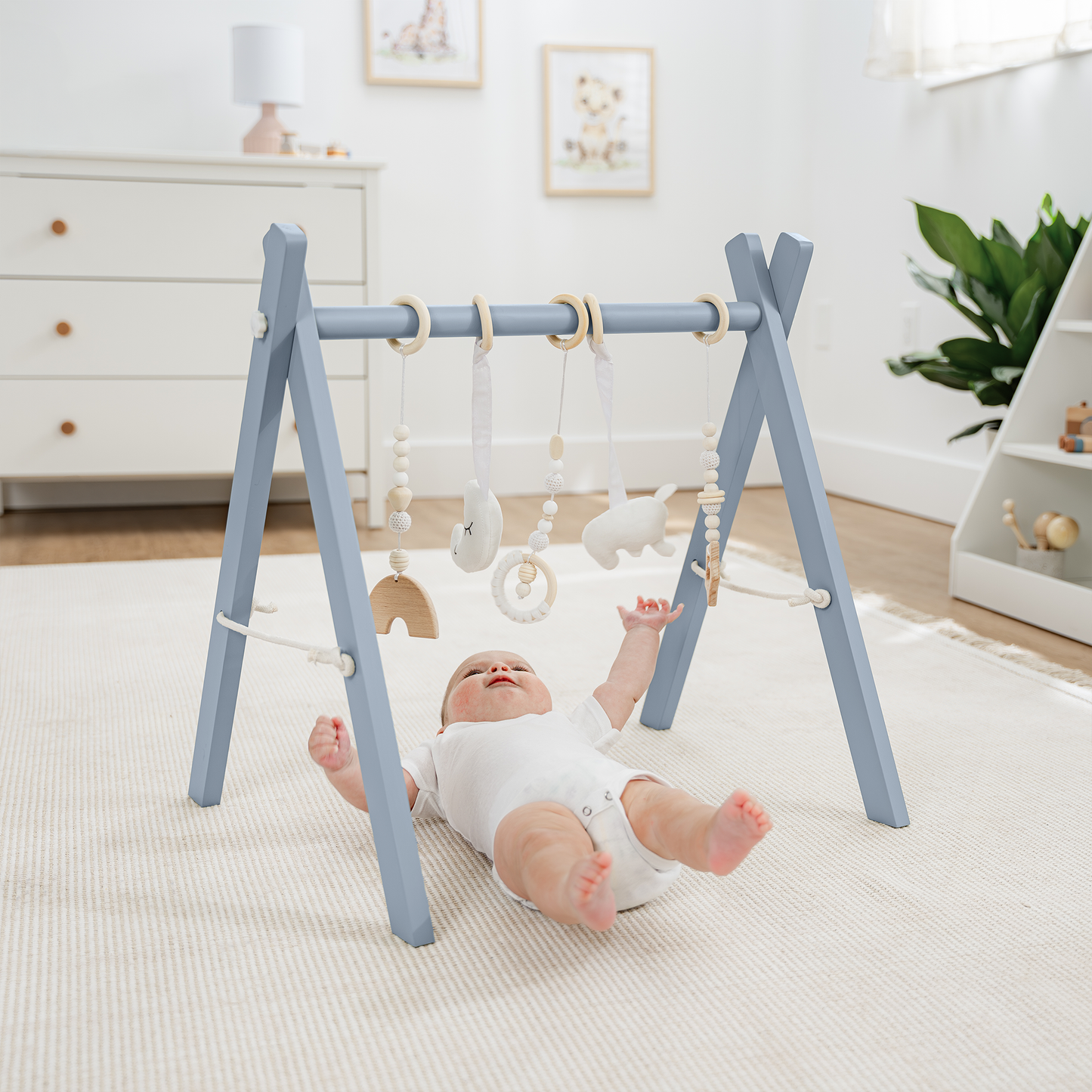 Wooden Baby Play Gym, Baby Activity Gym by Comfy Cubs